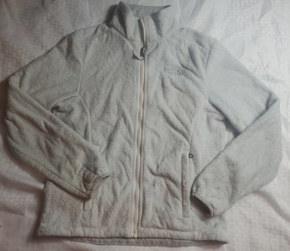 THE NORTH FACE Womens Fuzzy Fleece Jacket extra small gray READ DESCRIPTION